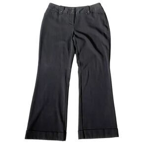 Womens Dress Pants y2k Flared Apt. 9 Black Womens Size 8 Petite